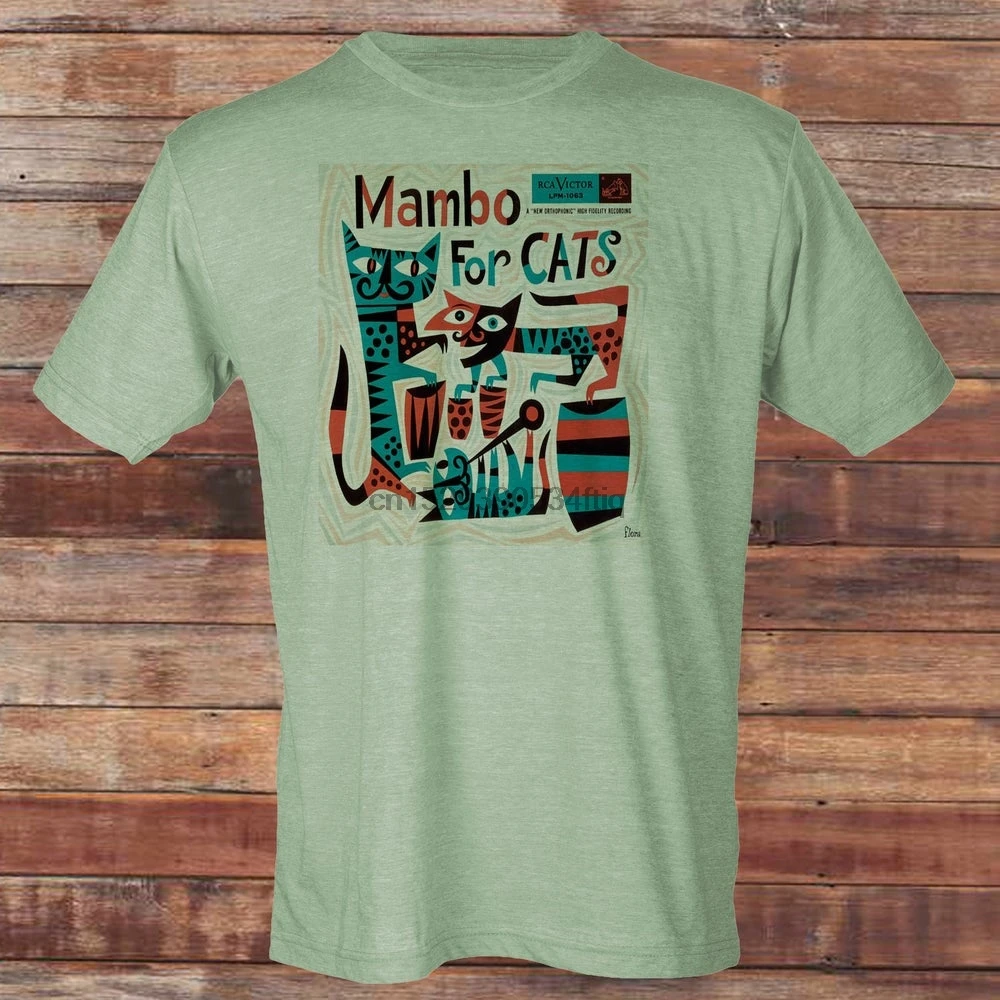 Ретро Mambo для футболка с котами | Мужская одежда