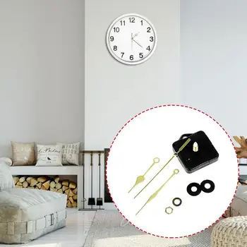 

1Set Golden Silent Movement Quiet Quartz Wall Clock Kit Shaft DIY Movement Mechanism Repair Parts Short A4B3