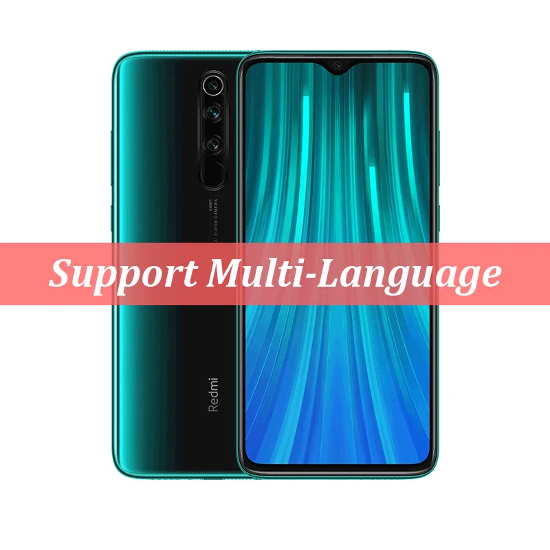 Green Global ROM Xiaomi Redmi Note 8 Pro 8GB 128GB 64 MP Quad Cameras MTK Helio G90T 6.53'' FHD+ Screen Smartphone 4500mAh 18W QC 3.0 - Color: Green