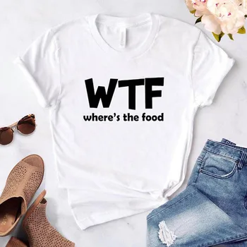 

Fashion White Tshirt WTF Letter Print Harajuku Kawaii Tops Summer Women Clothing Short Sleeve O-neck T-shirt Femme Plus Size Tee