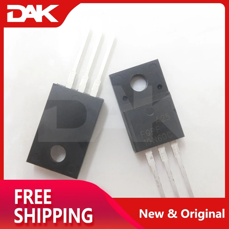 10 шт. FQPF10N60C TO-220 600V n-канальный MOSFET IC чип