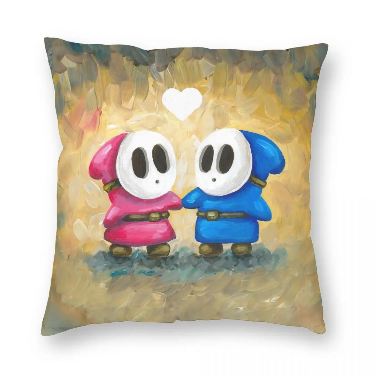 

Наволочка с квадратными подушками Shy Guys In Love, наволочка из полиэстера, льна, бархата, с принтом, на молнии, декоративная наволочка для подушки, наволочка для дивана и сидения