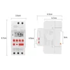 Heavy Duty 5000W 30A Weekly 7 Days Programmable Digital Time Switch Relay Timer Control AC 220V 230V Din Rail Mount 2