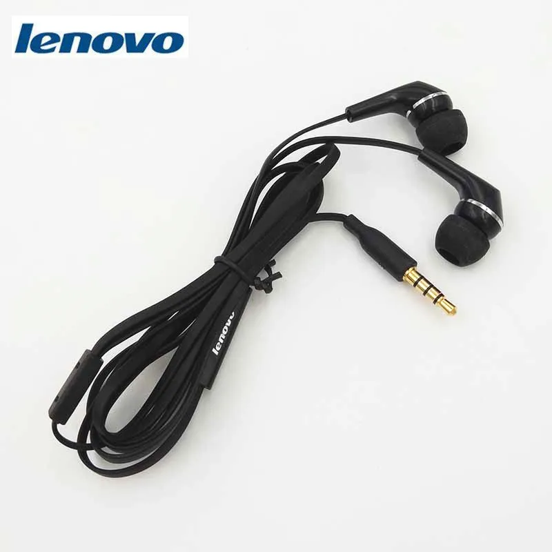 Наушники-вкладыши Lenovo с разъемом 3 5 мм гарнитура микрофоном и аудиоразъемом для