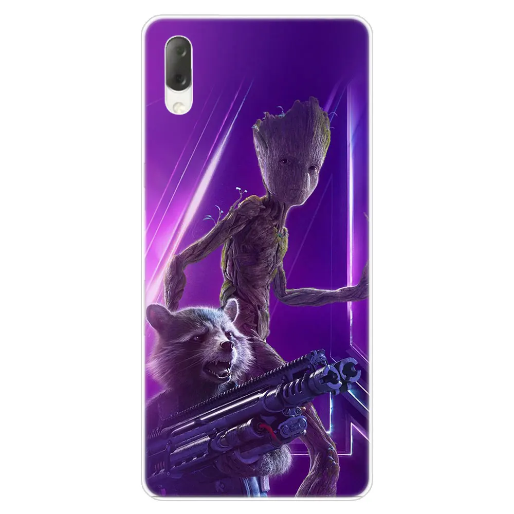 Чехол Marvel Guardians of the Galaxy Groot для sony Xperia L1 L2 L3 X XA XA1 XA2 Ultra E5 XZ XZ1 XZ2 Compact XZ3 M4 Aqua Z3 Z5