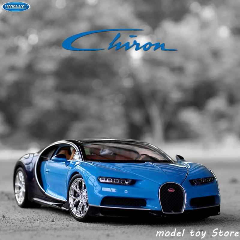 Модель спортивного автомобиля WELLY 1:24 Bugatti Chiron модель из сплава декоративная
