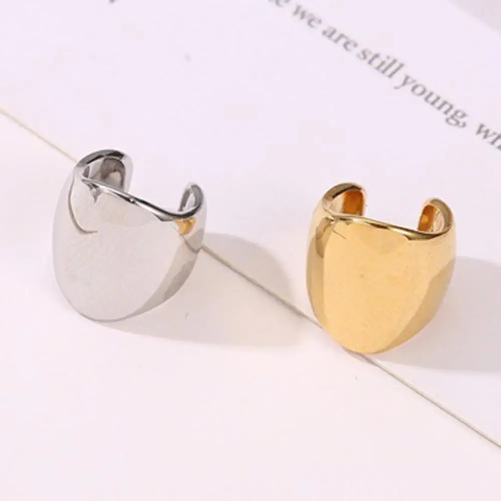 Ear Clip Earrings 1PC Women's Punk Half Circle Warp Clip Chic Gift