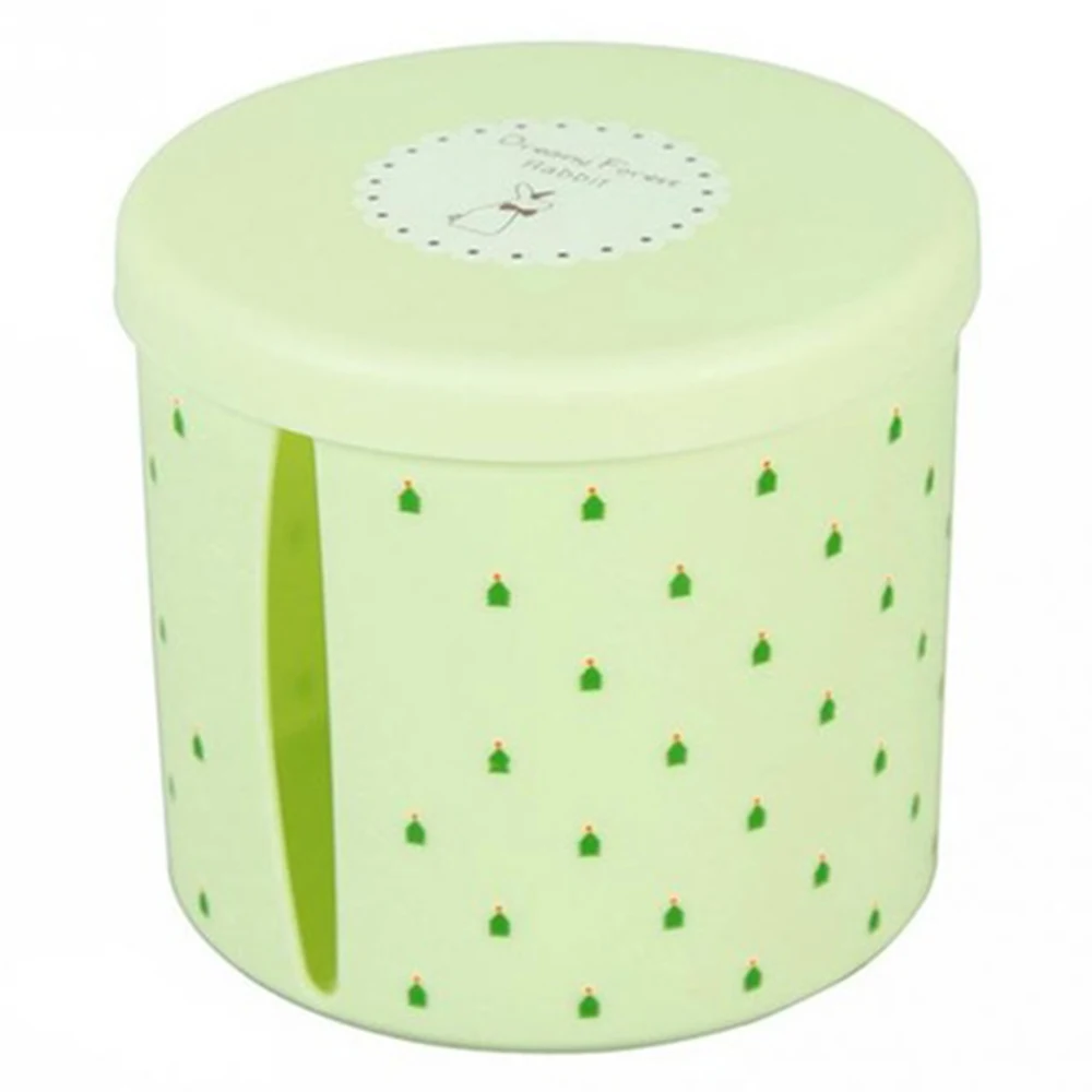 Home Napkin Holder Plastic Box Container Roll Paper Tissue Storage Case Wipes Dust Cover Roll Paper Towel Canister Dispenser