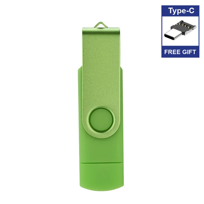 

Free Type-C adapter 2019 new USB Flash Drive 4GB usb stick 128G otg pen drive 32GB 64GB Smartphone Pendrive 16GB storage devices