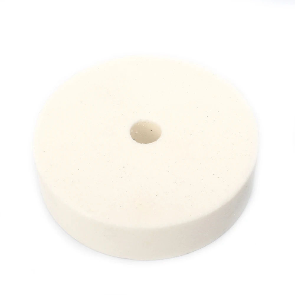 3 Zoll weiße Keramik-Schleifscheibe mit 10 mm Bohrung, Schleifpolierpad, Schleifscheibe für Steinschleifer, 1 Stück (weiß) – Detail 6