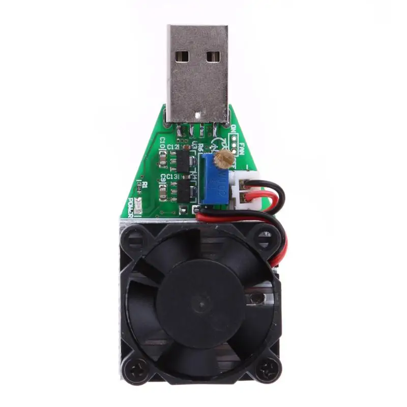 15 Вт RD промышленный класс USB электронный нагрузочный постоянный ток резистор мобильный тестер мощности метр Регулируемая емкость с вентилятором