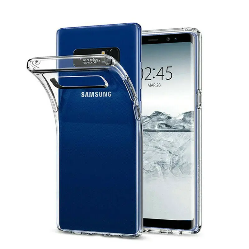 Мягкий чехол из ТПУ для Samsung Galaxy Note 8 прозрачный силиконовый защитный