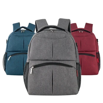 

Baby luxury diaper bag Solid backpack Large Capacity Fashion baby bags for mom Multi-function shoulders Stroller Baby nappy bag