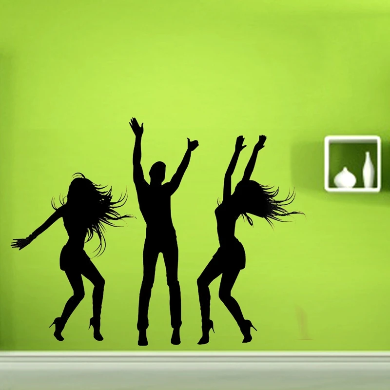 Dancers Dancing Sticker Decor Kids Room Home Decoration Posters Vinyl Music Car Decal