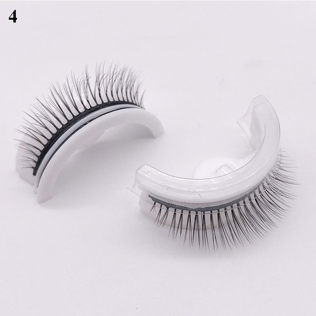 Self-adhesive False Eyelashes Glue Free Eyelash 3d Strip Reusable Lashes Extension 3 Seconds To Wear Faux Mink Eyelash