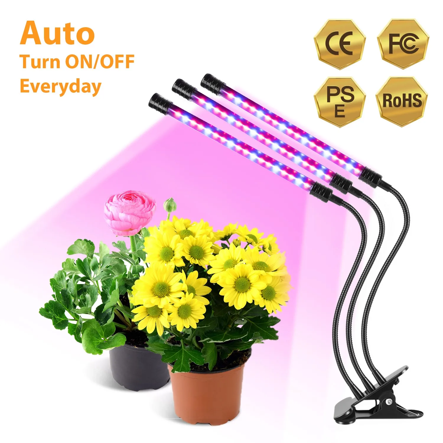 LED Grow Light DC 5V USB Phyto Lamp Full Spectrum With Desktop Clip