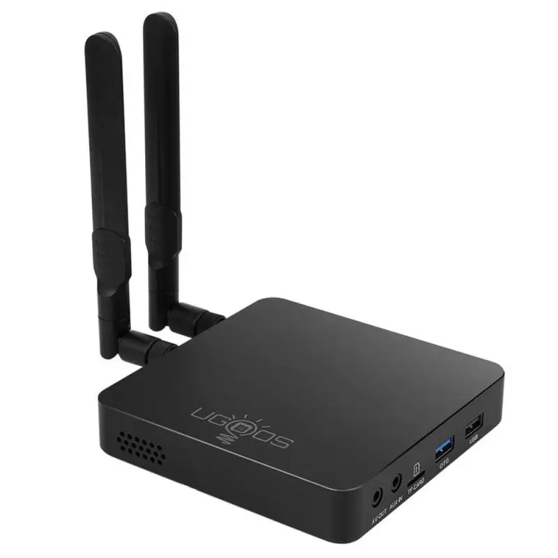  Smart TV Box UGOOS AM6 S922X Android 9.0 DDR4 2GB RAM 16GB ROM 2.4G 5G WiFi 1000M LAN BT 5.0 4K HD 