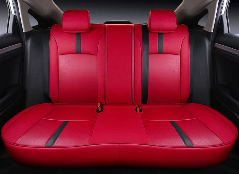 Чехлы для автомобильных сидений кожаные для авто Honda Civic чехлы для автомобильных сидений Аксессуары Автомобильные аксессуары Стайлинг