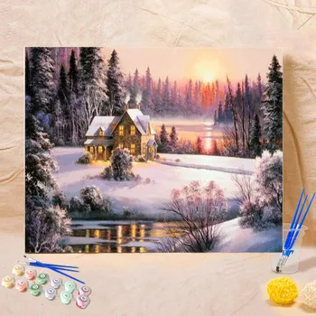 

DIY Oil Painting Kit Hand-painted Home Decoration Paint By Number Package Home Living Room Bedroom Decor 40 * 50CM