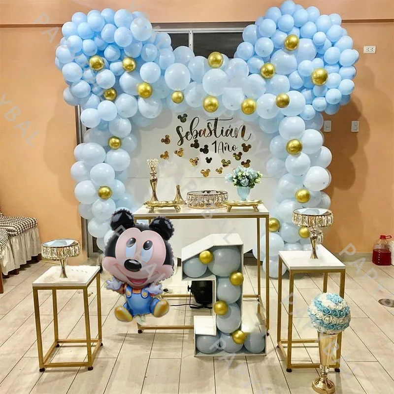 Faculteit Maan Mam Mickey Mouse Birthday Party Balloon Garland - 1set Disney Mickey Balloons  Arch - Aliexpress