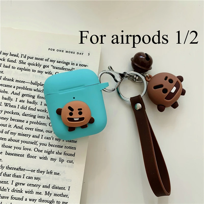 Милый мультяшный Мягкий силиконовый чехол для Apple Airpods 2 3 Чехол беспроводные Bluetooth игрушечные наушники история для airpods Pro Чехол - Цвет: For airpods 1 2