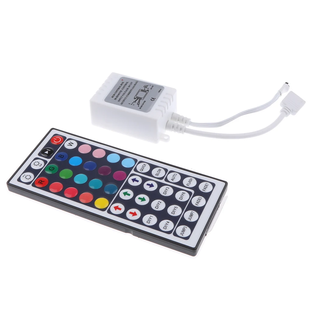 Мини 44 Ключ ИК пульт дистанционного управления с приемником для 3528 5050 RGB светодиодные полосы света