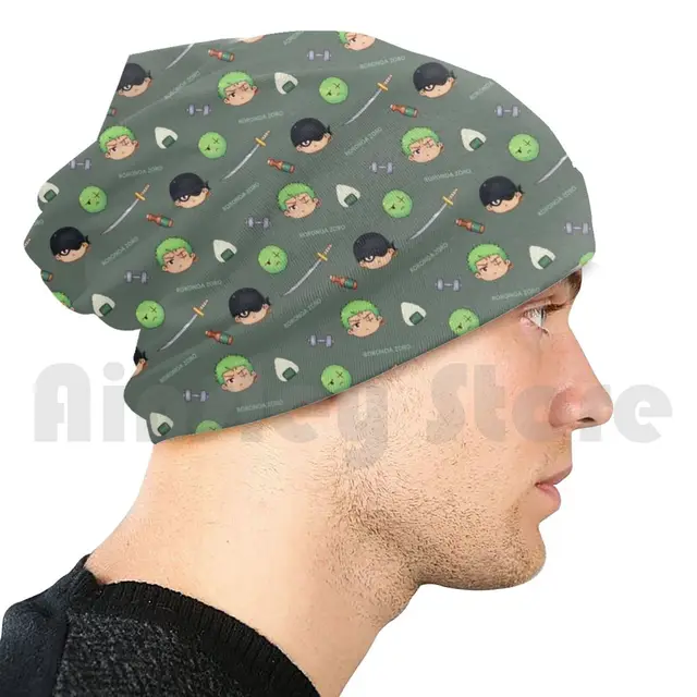 Zoro Beanies Knit Hat 9 Beanies Print One Piece Roronoa Zoro One Piece Mugiwara Pirate Supernova Anime Sword Men S Skullies Beanies Aliexpress
