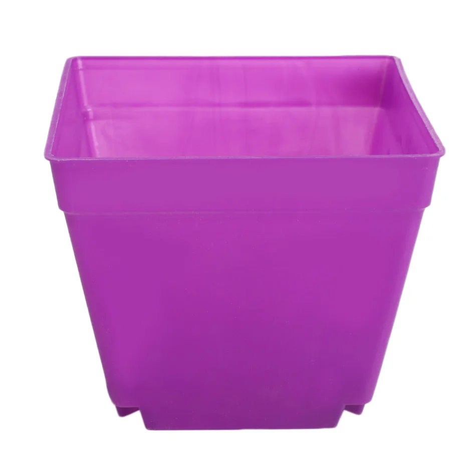 Purple Многомясные растения, специальные бассейна красочные цветочные горшки маленькие садовые пластиковые цветочные плантаторы для суккулентного домашнего садового декора - Color: Purple