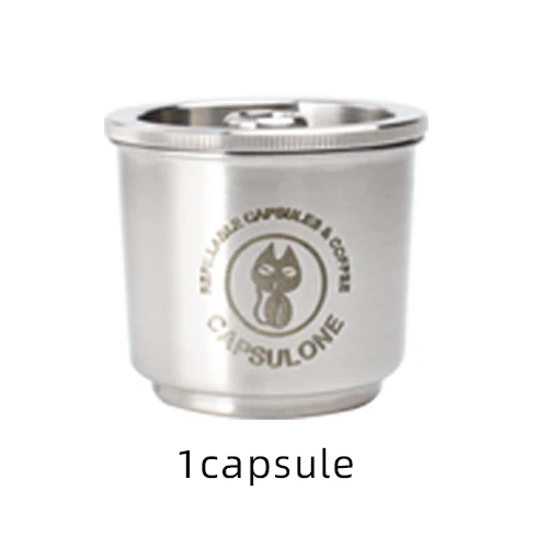 1 Smooth capsule Capsulone/Совместимость с illy Кофеварка/нержавеющая сталь металл пополняемая многоразовая капсула подходит для illy кафе капсулы - Цвет: 1 Smooth capsule