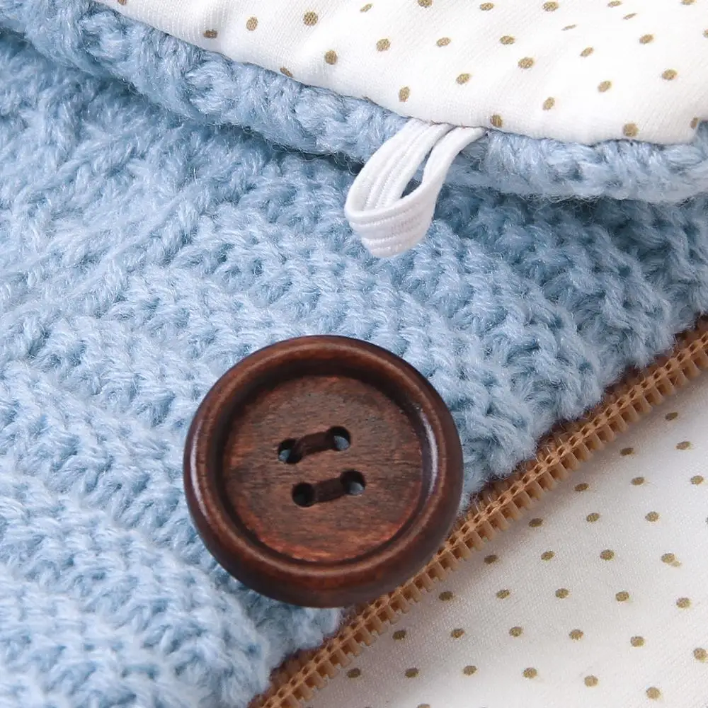 Baby Sleeping Bags Newborn Warm Gowns 75*35cm Infant Strller Swaddle Sleepsack Winter Solid Knit Newborn Boy Girl Envelopes Fall