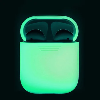 

Protective Earphone Case For Airpods 2/1 case Apple Luminous Silicone Case For Airpods case Apple