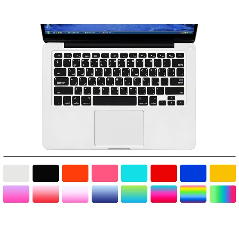 Мягкая силиконовая клавиатура для Apple Macbook Pro 13 15 с сенсорной панелью, розничная