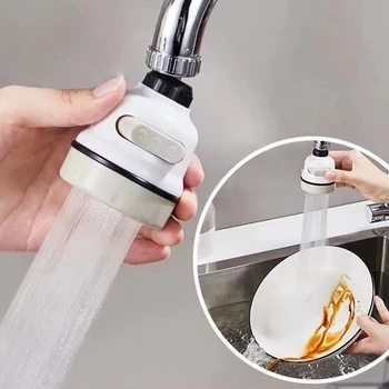 

Kitchen Faucet Kitchen Moveable Flexible Tap Head Shower Diffuser Rotatable Nozzle Adjustable Booster Faucet Kitchen Accessories