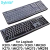 Чехол для клавиатуры Logitech K200 MK200 K260 MK260 K270 MK270 MK275 MK295 проводной чехол Прозрачная черная пленка Силиконовый ТПУ чехол Защита ► Фото 1/6