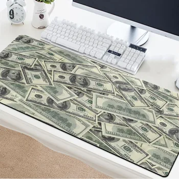 

Yuzuoan banknote currency pattern mouse pad home computer PC non-slip table mat keyboard pad