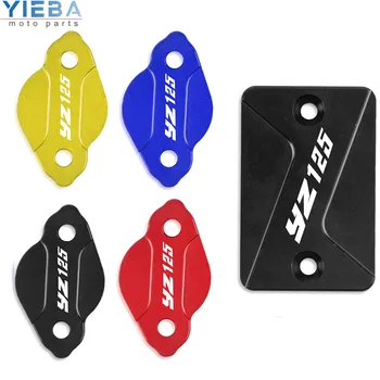 

Motorcycle Accessories Front Rear Brake Fluid Reservoir Cap Cover Aliminum For Yamaha YZ125 YZ 125 250 2003 2004 2005 2006-2007