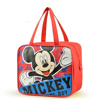 Disney мультфильм Минни ланч бокс сумка Повседневная ткань оксфорд хозяйственная сумка студенческий портативный Учебник Сумка книга мешок ланч - Цвет: 2