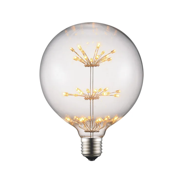 G125 Full Star Edison Ретро светодиодный Звездная лампа Рождественская декоративная для