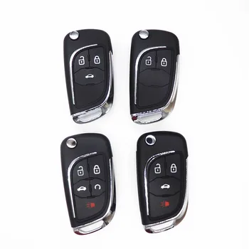 

AUTEWODE Refit Car key shell for Chevrolet remote flip key case cover fob no chip uncut blade 1pc