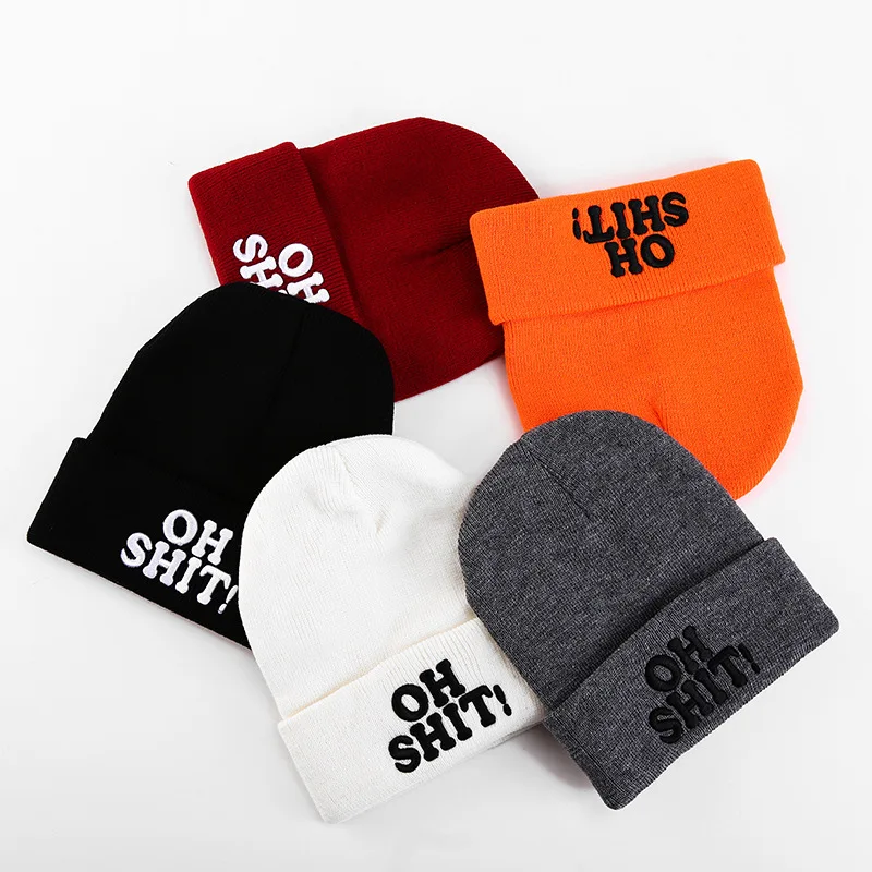 

New Winter Hats For Women Men Knitted Beanies Letters Embroidery Hat Autumn Female Beanie Caps Warm Bonnet Ladies Casual Cap