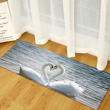 

3D Pattern Mat Printed Carpet For Hallway Anti-slip Floor Mats Kitchen Area Rug Bedside Mat For Bedroom