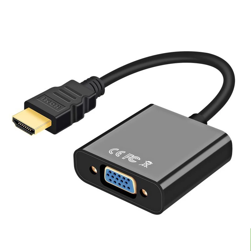 HDMI to VGA Converter Cable 1080P Digital Video Audio Cable Male HDMI to Famale VGA Adapter for Laptop PC PS4 TV box Projector HDMI to VGA Converter Cable 1080P Digital Video Audio Cable Male HDMI to Famale VGA Adapter for Laptop PC PS4 TV box Projector