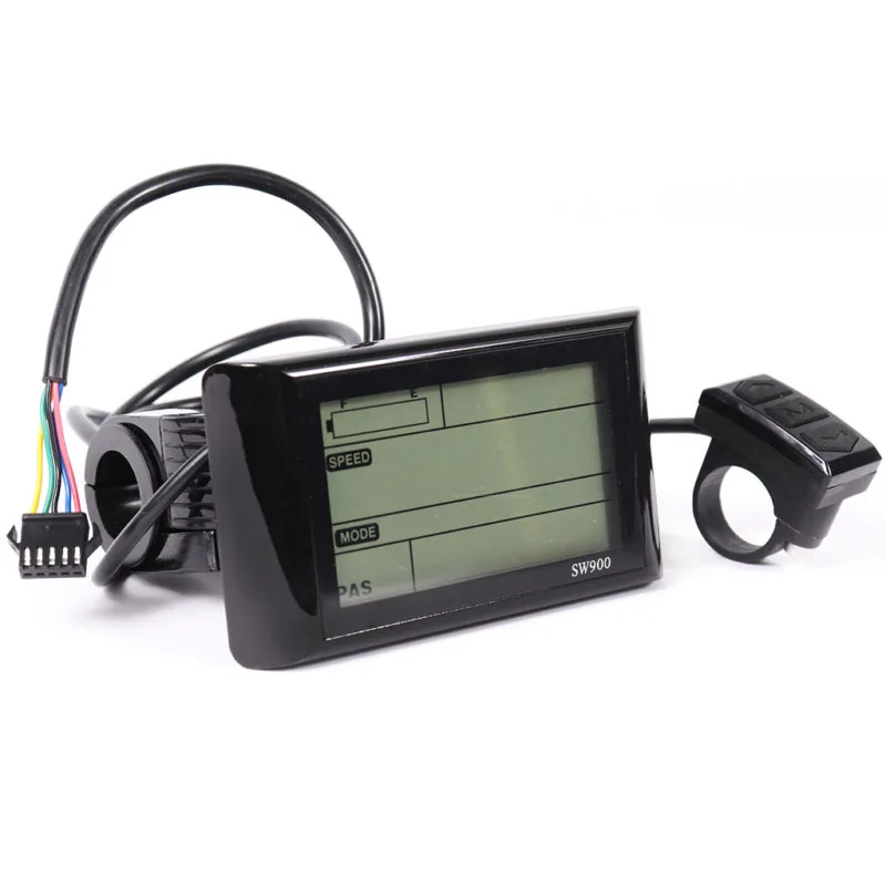

36/48V SW900 LCD Display Panel Meter Controller For Electric Bicycle E-bike High Quality Multiple Functions Bicycle Accessories