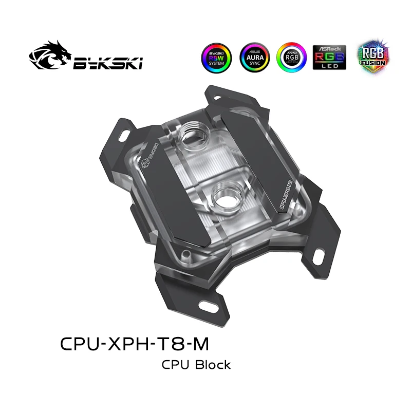 Bykski Cpu Bloco de Água para Amd Ryzen3 Am3 Am3 Mais Am4 fm X570 Placa-mãe Soquete Rgb Luz Sincronização Radiador Refrigeração Cpu-xph-t8-m Ventiladores e resfriadores - Imagem 4