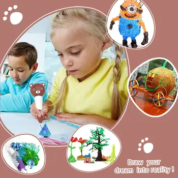 

Smart Voice 3D Printer Pen Plastic Normal Temperature Children 3D Printing Pen 3D Painting Drawing Pen Birthday Gift