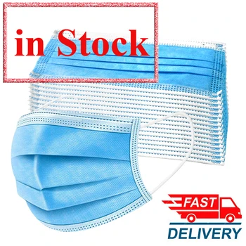 

10/20/50pcs/pack Face Mask Breathable Dust Proof Respirator Mask Cover Non-woven Antiviral Mask Protective Mask