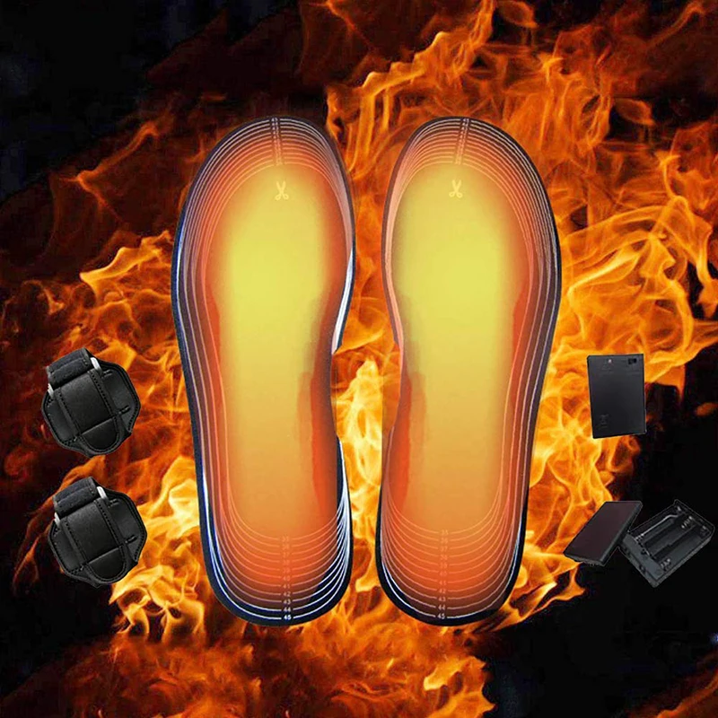 

2 Pcs Heated Insoles Sock 4.5V Battery Multi-Function Portable for Outdoor Cycling Fishing Climbing Winter Warmer Heated Insoles
