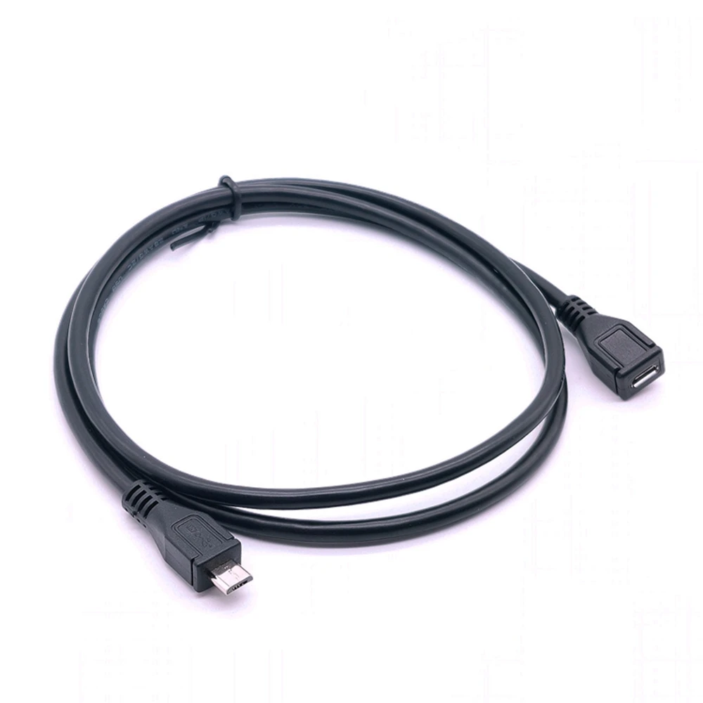 100 см Micro-USB 5pin Micro USB 2,0 Мужской Женский Разъем для Micro USB 2,0 type B Женский удлинитель кабель для зарядки