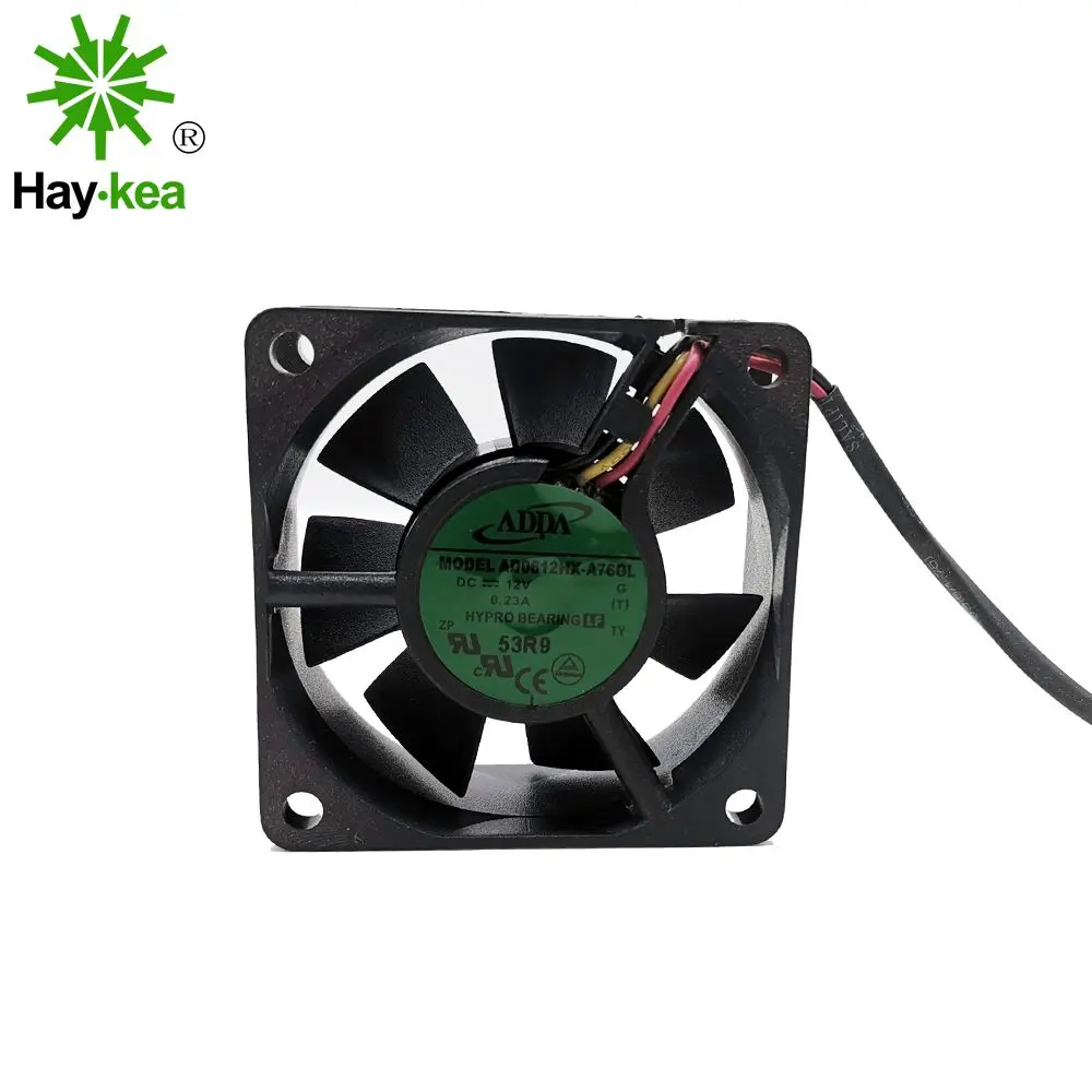 New Original For ADDA AD0612HX A76GL DC 12V 0 23A 60x60x25MM 3 wire lead server inverter 2