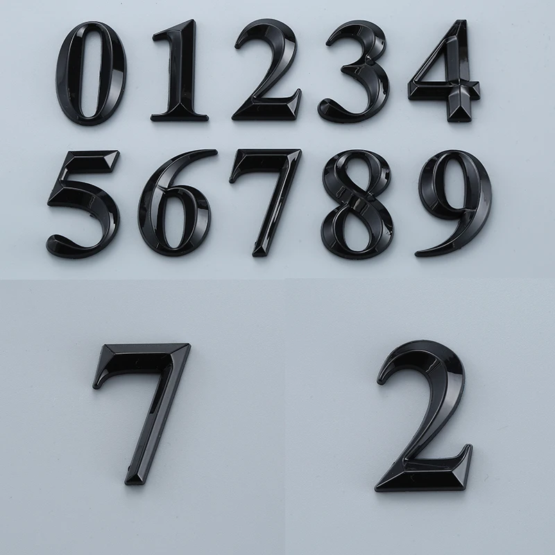 House Door Number Sticker 1PCS Self Adhesive Number Sign for Apartment Office Room Door Plate Mailbox Home Decor
